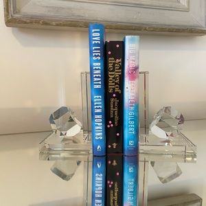 Glass bookends